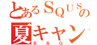 とあるＳＱＵＳＥの夏キャン（ＢＢＱ）