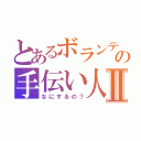 とあるボランティアの手伝い人Ⅱ（なにするの？）