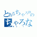 とあるちゃろ枠のちゃろなー（Ｎｏ．１）