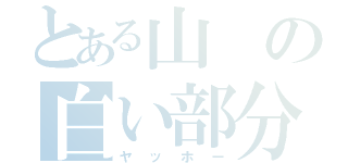 とある山の白い部分（ヤッホー）