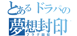 とあるドラパの夢想封印（フラグ回収）