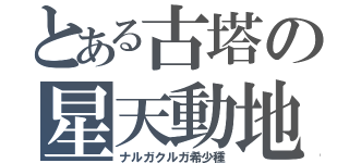 とある古塔の星天動地（ナルガクルガ希少種）