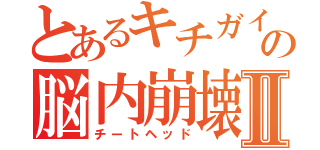 とあるキチガイの脳内崩壊Ⅱ（チートヘッド）