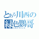 とある川西の緑色鸚哥（シモフリインコ）