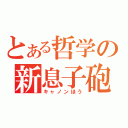 とある哲学の新息子砲（キャノンほう）