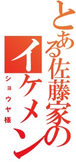 とある佐藤家のイケメン紳士（ショウヤ様）