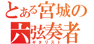 とある宮城の六弦奏者（ギタリスト）