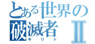 とある世界の破滅者Ⅱ（キリト）