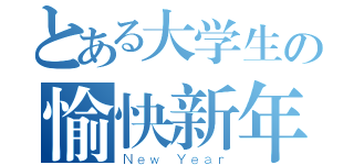 とある大学生の愉快新年（Ｎｅｗ Ｙｅａｒ）