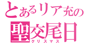 とあるリア充の聖交尾日（クリスマス）