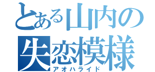 とある山内の失恋模様（アオハライド）