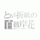 とある折紙の白彼岸花（ホワイト・リコリス）