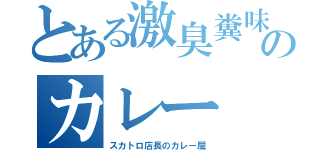 とある激臭糞味のカレー（スカトロ店長のカレー屋）