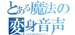 とある魔法の変身音声（シャバドゥビタッチヘンシーン！！）