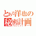 とある洋也の秘密計画（プロジェクト）