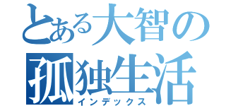 とある大智の孤独生活（インデックス）