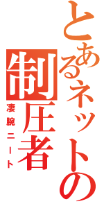 とあるネットの制圧者（凄腕ニート）