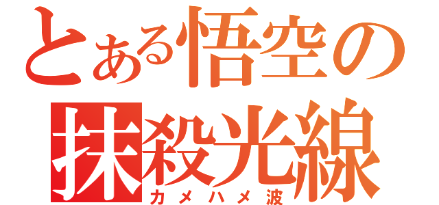 とある悟空の抹殺光線（カメハメ波）