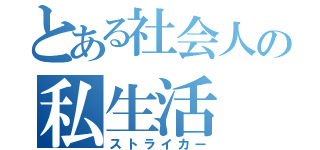 とある社会人の私生活（ストライカー）