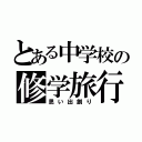 とある中学校の修学旅行（思い出創り）