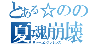 とある☆のの夏魂崩壊（サマーコンファレンス）