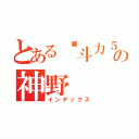 とある战斗力５の神野（インデックス）