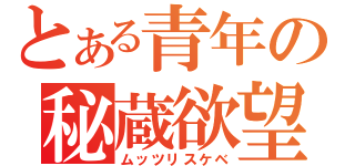 とある青年の秘蔵欲望（ムッツリスケベ）