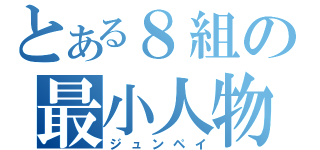 とある８組の最小人物（ジュンペイ）