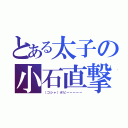 とある太子の小石直撃（（ゴシャ）ポピーーーーー）