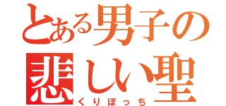 とある男子の悲しい聖夜（くりぼっち）