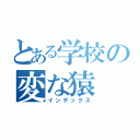 とある学校の変な猿（インデックス）