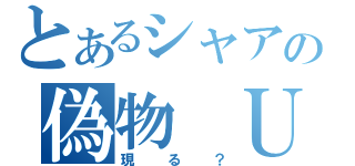 とあるシャアの偽物　ＵＣに（現る？）