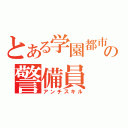 とある学園都市の警備員（アンチスキル）