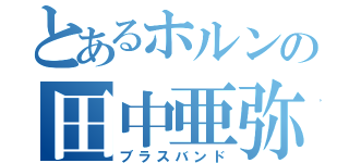 とあるホルンの田中亜弥（ブラスバンド）