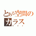 とある空間のカラス（キリト）