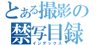 とある撮影の禁写目録（インデックス）