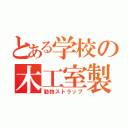 とある学校の木工室製（動物ストラップ）