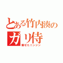 とある竹内湊のガリ侍（痩せたニンジン）