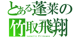 とある蓬莱の竹取飛翔（Ｌｕｎａｔｉｃ Ｐｒｉｎｃｅｓｓ）