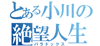 とある小川の絶望人生（パラドックス）