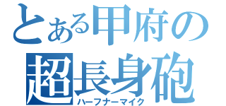 とある甲府の超長身砲（ハーフナーマイク）