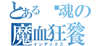 とある嫵魂の魔血狂餮（インデックス）