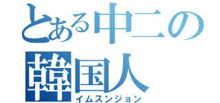 とある中二の韓国人（イムスンジョン）