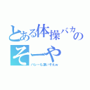 とある体操バカのそーや（バレーも凄いぞえｗ）