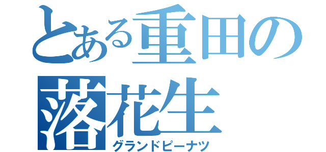 とある重田の落花生（グランドピーナツ）