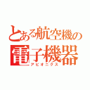 とある航空機の電子機器（アビオニクス）