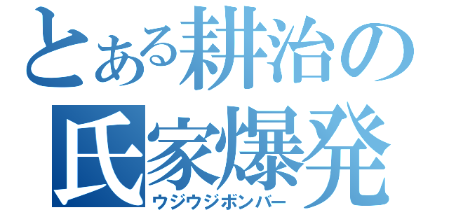 とある耕治の氏家爆発（ウジウジボンバー）