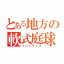 とある地方の軟式庭球（ソフトテニス）