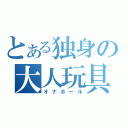 とある独身の大人玩具（オナホール）