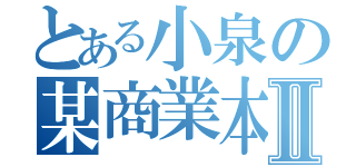 とある小泉の某商業本Ⅱ（）